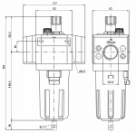 Маслораспылители серия 173 (17303A, 17303B, 17303E) Типоразмер 3. Присоединения G3/8”, G1/2”, G3/4”