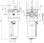 Маслораспылитель 17403В, 17403B.MC, 17403B.MA Типоразмер 4. Присоединения G1”