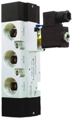 Пневмораспределители 5/2 с пневмопружинным возвратом, одностороннего управления, серия 8 ― Промышленная гидравлика и пневматикa - ООО "Омcнаб"